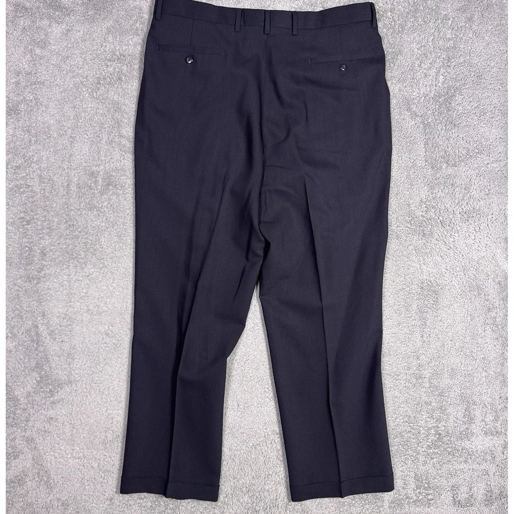Zignone Dress Pants Mens IT 52 US 36 Wool Pleated Cuffed Italy Made New Wool